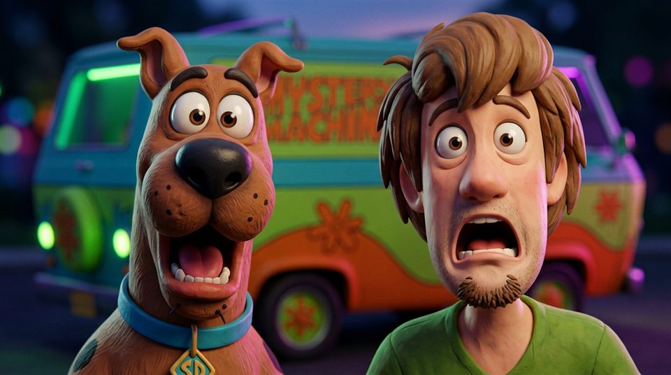 AI cartoon drama thumbnail example